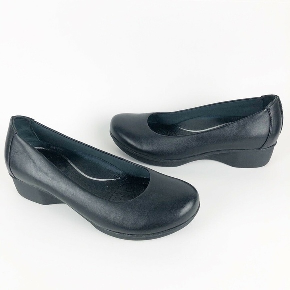 dansko black flats